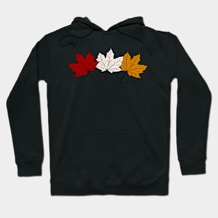 Vintage Autumn Leaves Hoodie